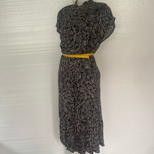 Vintage short sleeve blouson dress! So beautiful!